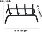 Panacea Products Corp 18" Black Wrought Iron Fireplace Grate 15450Tv