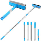 SetSail Window Squeegee 2 in 1 Window Cleaner Tool with 57in Extension Pole