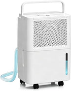 2500 Sq. Ft MAX 30 Pints Dehumidifier Equipped With Drainage Hose, Automatic Defrosting, 24-Hour Timer, Ideal for Basement, Home, Bathroom, Bedroom