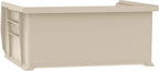 Akro-Mils 30235 AkroBins Plastic Hanging Stackable Storage Organizer Bin, 11-Inch x 11-Inch x 5-Inch, Stone, 6-Pack