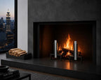 Pilgrim Home and Hearth 18674 Stapleton Andirons, Polished Nickel