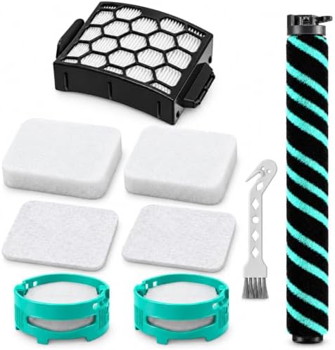 LA802 Filters and Brush Roller Kit Compatible with Shark LA802 LA742 Vacuum