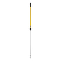 Rubbermaid Commercial Products HYGEN Quick-Connect Adjustable Extension Handle/Pole, Lightweight Cleaning Tool for Floors/Walls/Ceilings/Windows for Janitorial/Residential/Commercial/Business, 4ft - 6ft, Aluminum, Yellow