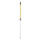 Rubbermaid Commercial Products HYGEN Quick-Connect Adjustable Extension Handle/Pole, Lightweight Cleaning Tool for Floors/Walls/Ceilings/Windows for Janitorial/Residential/Commercial/Business, 4ft - 6ft, Aluminum, Yellow