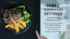 Electric Warming Tray, Full Surface Heating, Portable Food Warmer Rolling Silicone Mat, Food Warmer for Parties FeaturesFoldable Design & Fast Heating, Warming Plate for Buffet (Black)
