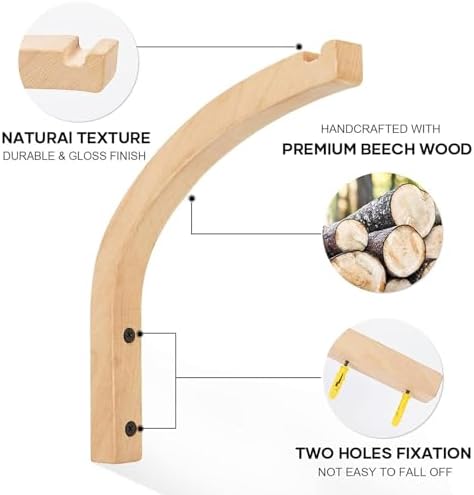 2 Pack 8 Inch Wall Mount Plant Hanging Hooks
