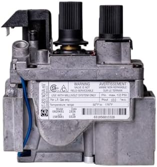 SIT-820 Nova Propane Gas mV Model 0820651 Replacement Valve for Fireplaces Stoves and Gas Logs Replacement OEM Component for Direct Vent Hearth Products and Direct Vent Appliances