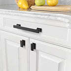 Asidrama 10 Pack Matte Black Kitchen Cabinet Knobs Drawer Cabinet Hardware Zinc Knobs for Dresser Drawers