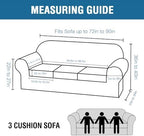 H.VERSAILTEX Modern Velvet Plush 4 Piece High Stretch Sofa Slipcover Sofa Cover - Image 2
