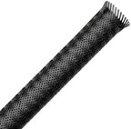 3/4" 100ft Black Expandable Braided Cable Sleeve PET