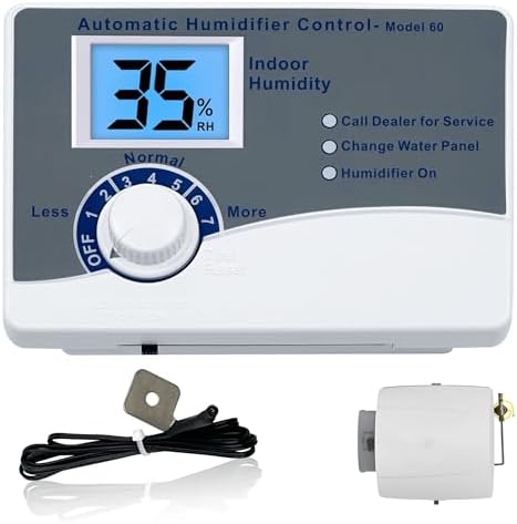 Model 60 Automatic Whole House Digital Humidifier control Humidistat with Outdoor Temperature Sensor Fit For 400 500 600 700 Series Humidifiers 24VAC