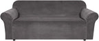 H.VERSAILTEX Stretch Velvet Sofa Covers by HVERSAILTEX