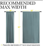 NICETOWN Greyish Blue Blackout Curtains Panels - Image 7