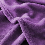 KMUSET Super Soft Throw Blanket Premium Silky Flannel Fleece Throw Size Purple - Image 2