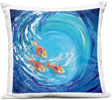 Stupell Industries | Into The Blue Fish, 18 x 18
