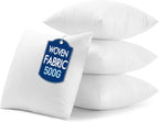 MIULEE 18x18 Inch Pillow Inserts Pack of 4 - Textured Woven Fabric Cover