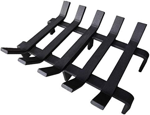 Fireplace Log Grate Heavy Duty Solid Steel Fire Place Wood Stove Firewood Holder 13 x 10 x 4 Inch