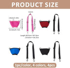 SUPERFINDINGS 4Pcs 4 Colors Wine Glass Neck Holder Wine Glass Insulator Adjustable Neck Strap Drink Lanyard Necklace Drink Holder With Neck Strap for Walk Carrying