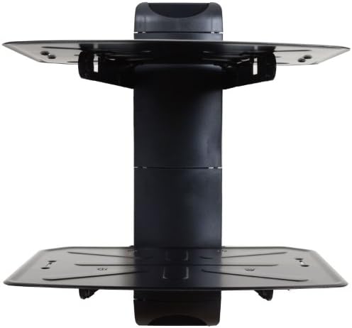 VideoSecu 2 Shelf DVD DVR VCR Wall Mount Bracket Component Shelf for DVD Player DDS Receiver Video Audio Cable Box MDVD04B WP6