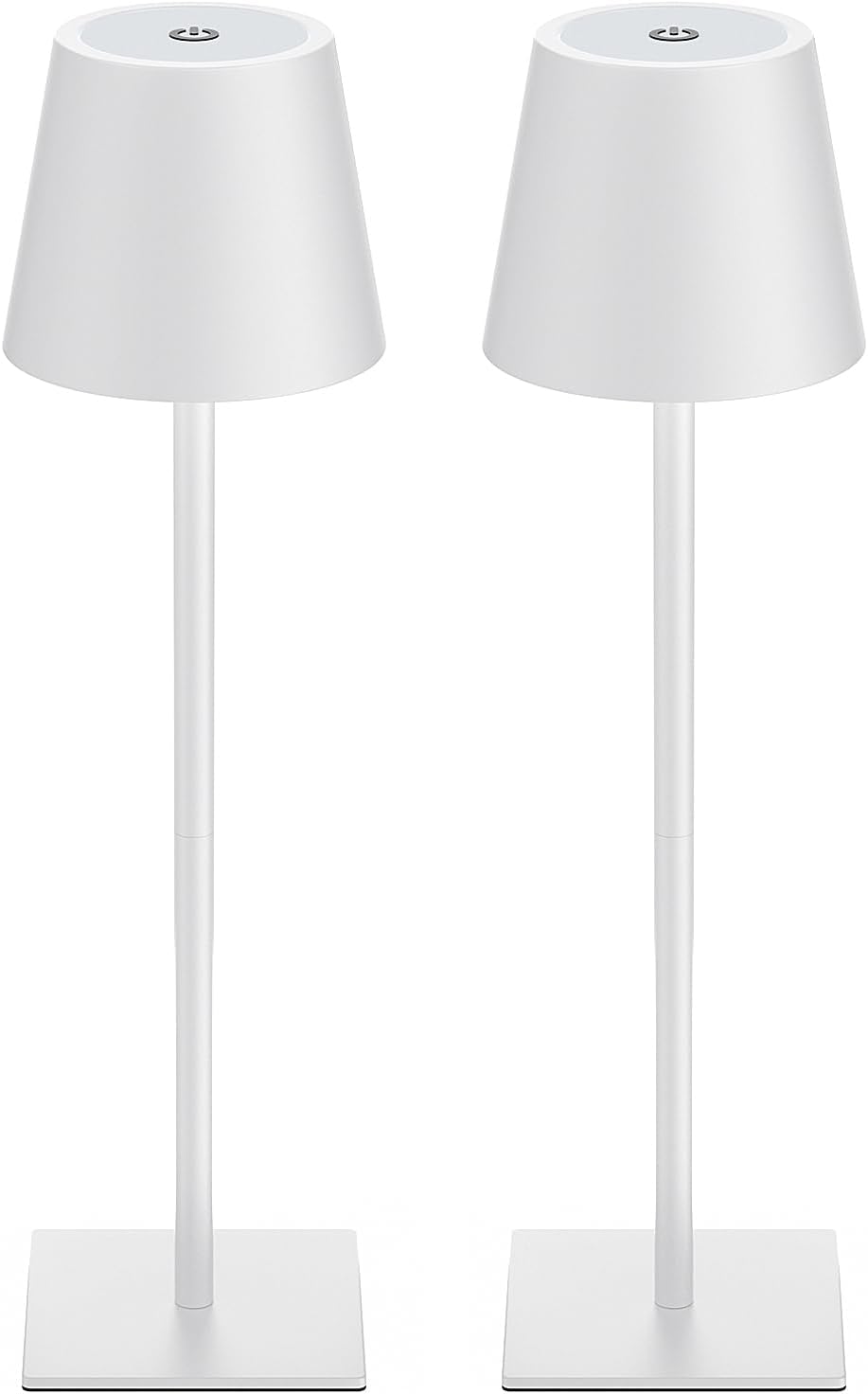 Rechargeable Table Lamp Sets, Cordless Battery Operated Lamps, Black