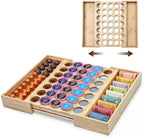 Expandable Bamboo K Cup Drawer Organizer 35 Pods