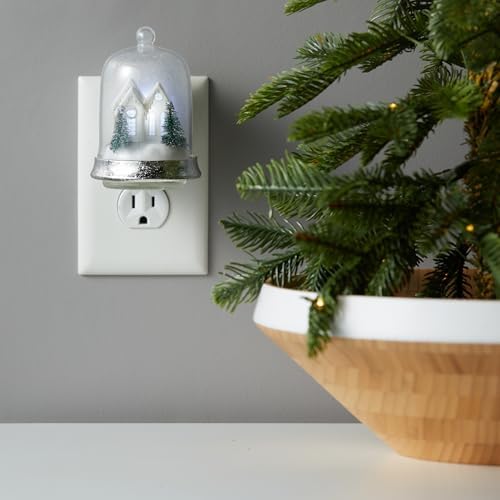 Yankee Candle ScentPlug Diffuser Warmer for Plug in Air Fresheners, Fragrance Warmer with Light Sensor, Twinkle Home Design (Pack of 1)