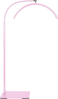 Half Moon LED Floor Light - Professional Shadow-Free, Dimmable Lamp | for Lash Techs, Estheticians & Tattoo Artists | Eyelash Extensions, Nail Art, Home & Office (Pink)