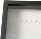 Amazon Basics 8.5" x 11" Shadow Box Wood Rectangular Frame for Display Photos, Memorabilia, Black