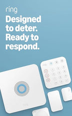 Ring Alarm 5-Piece Kit (newest model), Wireless smart home or business security system, expandable, easy setup, Mobile App Control, 24/7 Professional Monitoring, Alexa Compatible