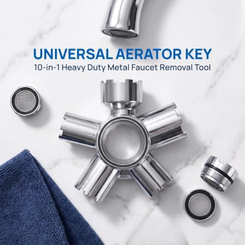 10-in-1 Faucet Aerator Removal Tool Kit,Universal Key M16.5-M28 Hidden STD