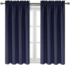 DWCN Navy Room Darkening Blackout Curtains - Image 9