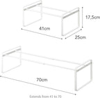 YAMAZAKI Home Frame Adjustable Shoe Rack - Spacesaving Storage Solution, 7" - Steel - Holds Up to 4 Pairs of Shoes Per Shelf