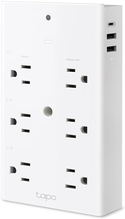 Tapo Smart Plug Outlet Extender, P306, 3 Individual Smart Outlets