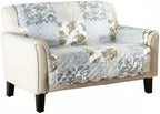 Great Bay Home Reversible Patchwork Loveseat Cover - Image 7