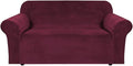 H.VERSAILTEX Stretch Velvet Loveseat Covers by HVERSAILTEX