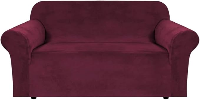 H.VERSAILTEX Stretch Velvet Loveseat Covers by HVERSAILTEX