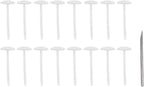 Bed Sheet Fasteners, Duvet Cover Clips Plastic Mushroom Head Design Easy to Use Cotton Surface 16 Pack for Firm Mattresses (Gray)