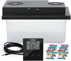 Briidea Electric Humidifiers for Cabinet (10-50 Cubic Ft.), 30% RH~80% RH Humidity Setting Values, Perfect Monitoring Temperature and Humidity, 12V Adapter Power Supply