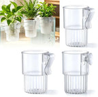 Aquarium Plant Holder, 3 Pack Clear Hanging Hydroponic Plant Basket