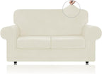 WEERRW Velvet Couch Covers for 2 Cushion Couch Sofa by WEERRW