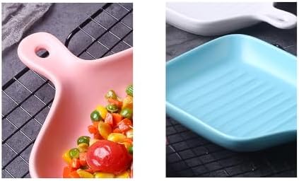 Blue & Pink Ceramic Bake & Serve Set – Pastel 2-Piece Ceramic Baking Dish Set, Oven Safe Bakeware for Kitchen & Table