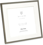 Isaac Jacobs 6x8 (Matted 4x6) Silver Classic Metal Picture Frame w/Easel