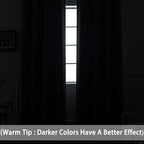 Yakamok Wide Thermal Blackout Patio Door Curtain Panel, Light Beige Grommet - Image 3