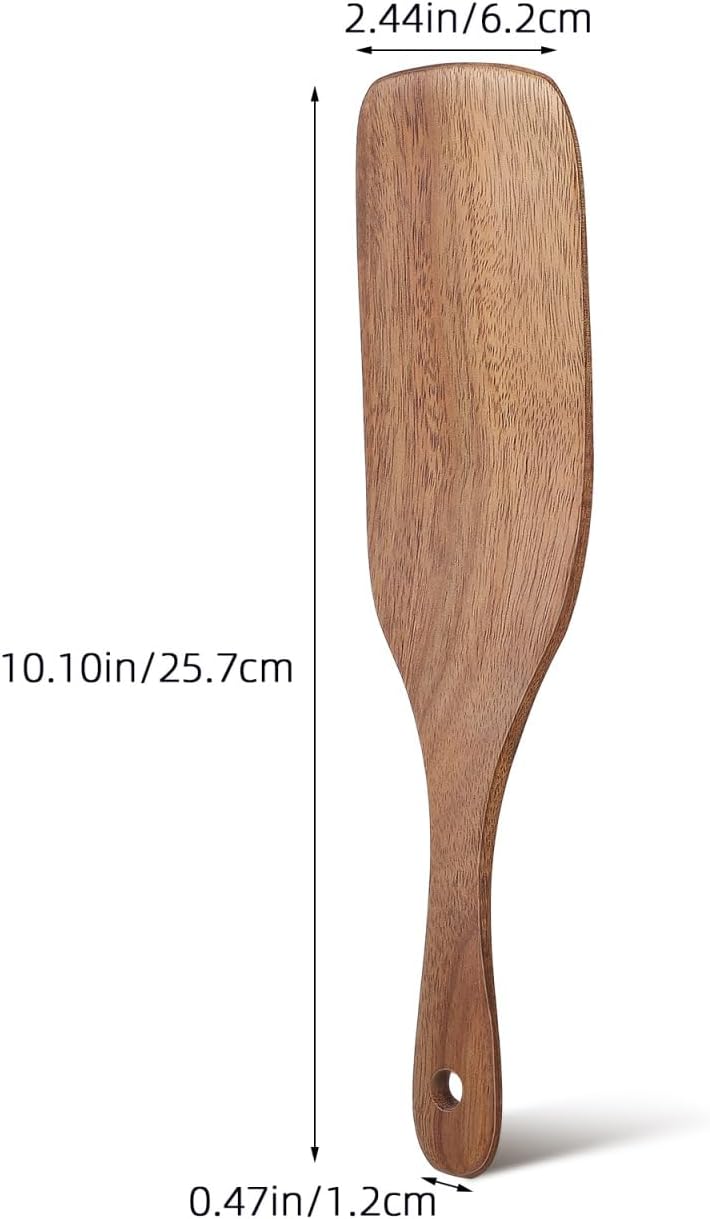 ABOOFAN 2pcs Mattress Lifters Acacia Wood 10.10X2.44X0.47in