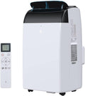 12,000 BTU Quiet Portable AC Unit – 3-In-1 Cooling, Dehumidifier & Fan With Remote, Covers 450 Sq.Ft, Compact Design for Home/Office, Black Top