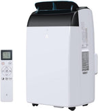 12,000 BTU Quiet Portable AC Unit – 3-In-1 Cooling, Dehumidifier & Fan With Remote, Covers 450 Sq.Ft, Compact Design for Home/Office, Black Top