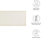 Modway Sparta Vegan Leather Weave King Headboard in Natural Beige, Faux Leather King Headboard Only with Wall Mount Design for Primary Bedroom or Guest Room