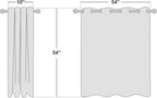NICETOWN Bedroom Sheer Curtains 54 inch Length - Image 2