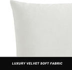 GIGIZAZA White Velvet Decorative Throw Pillow Covers - Image 5