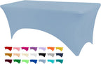 BDDC 6ft Stretch Spandex Fitted Table Cloth for 6 Foot Tables